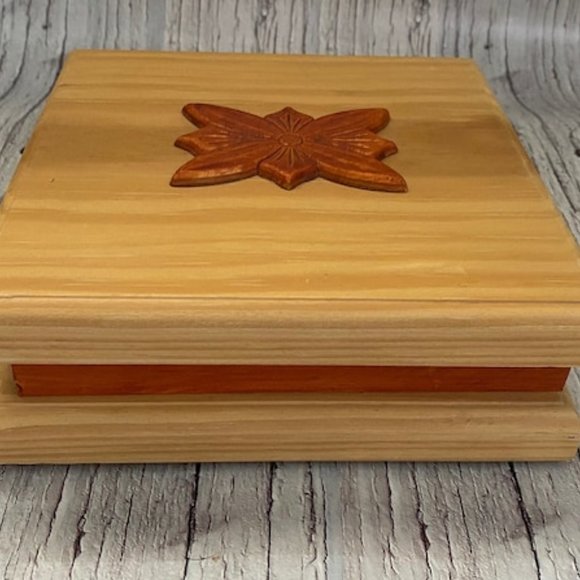 Vintage Gunther Mele 1970's Wooden Jewelry Box, Vintage Wooden Jewellery Organiz - Picture 3 of 10